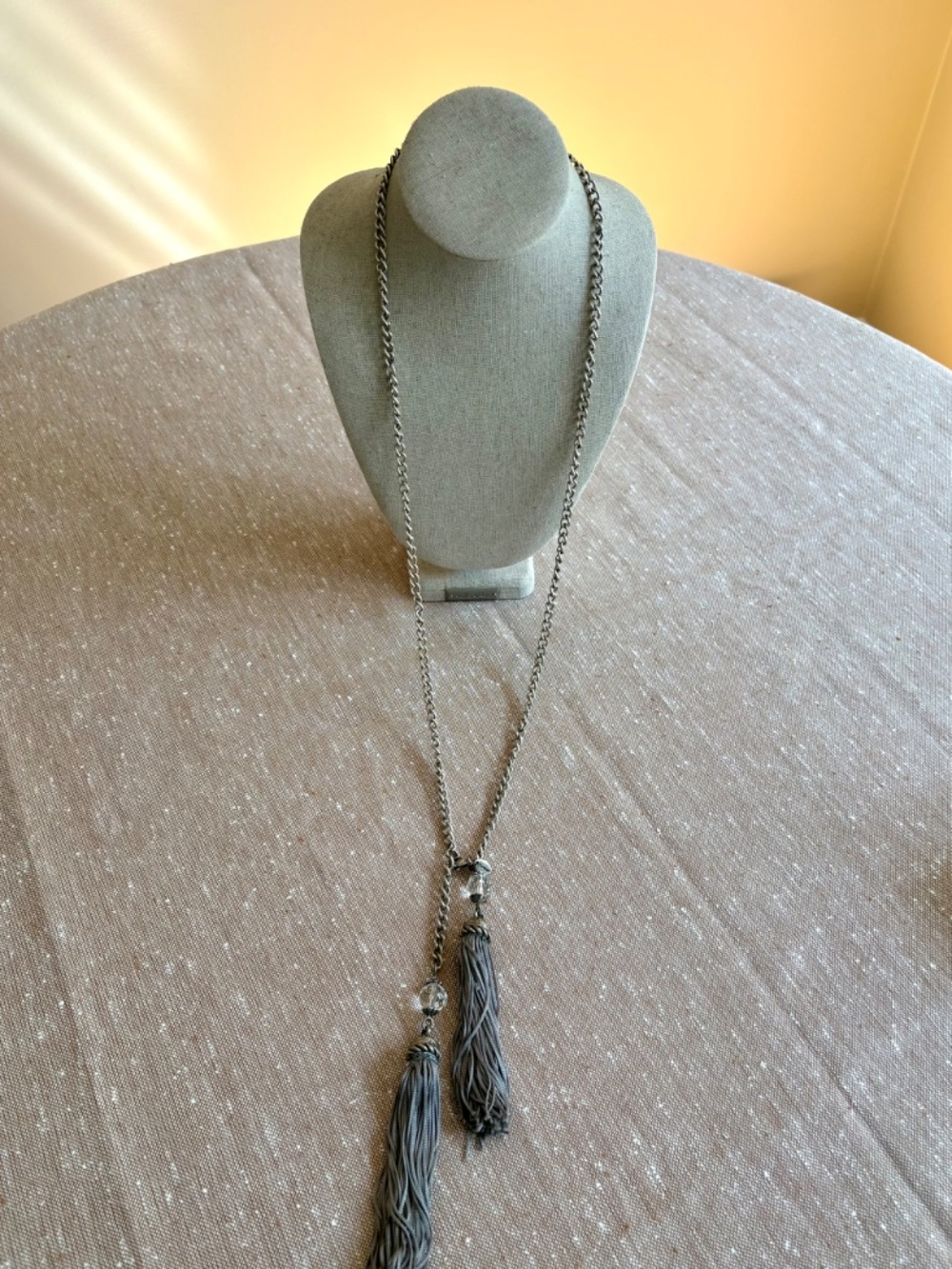 Vintage Twiggy Made in Italy Boho Long Lariat Necklace 28 in.